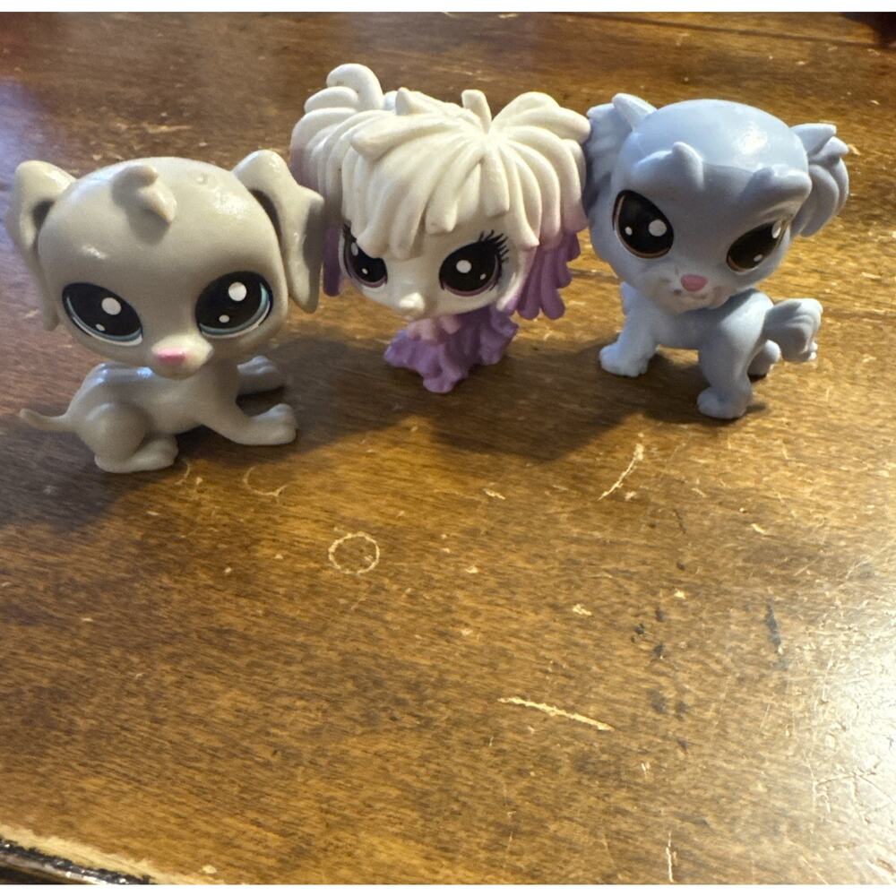 Lps Littlest Pet Shops Lot 3 Dogs